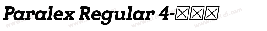 Paralex Regular 4字体转换